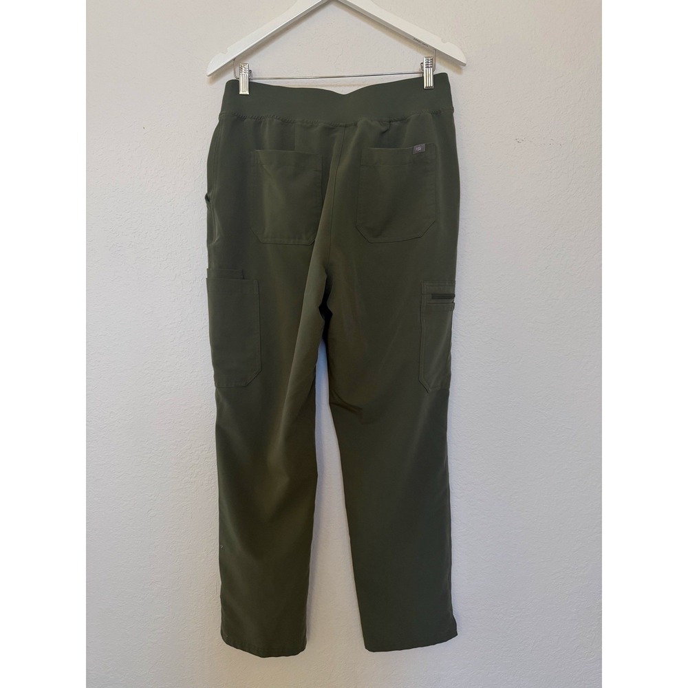 FIGS Yola High Rise Scrub Pants L Moss Healthcare Worker Apparel Medical Dental - Picture 8 of 16